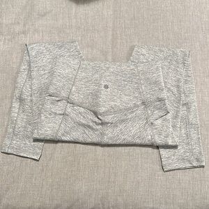 Athleta Salutation Stash Pocket Tight Legging - Size Small Marled Grey